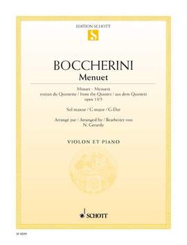 Boccherini, L: Menuet G-Dur G major