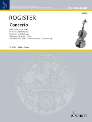 Rogister, J: Violin Concerto in G