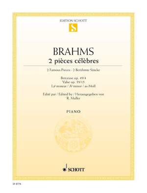 Brahms, J: 2 pièces célèbres