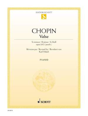Chopin, F: Valse op. 69/2