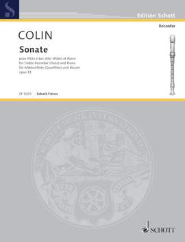 Colin, G: Sonate op. 33