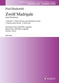 Hindemith, P: 12 Madrigals Heft 1