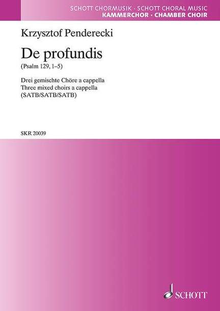 Penderecki, K: De profundis
