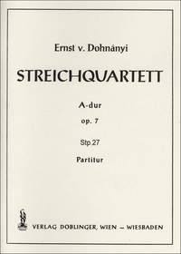 Ernst von Dohnanyi: Streichquartett A-Dur