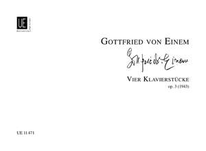 Einem Gottfried: 4 Piano Pieces op. 3