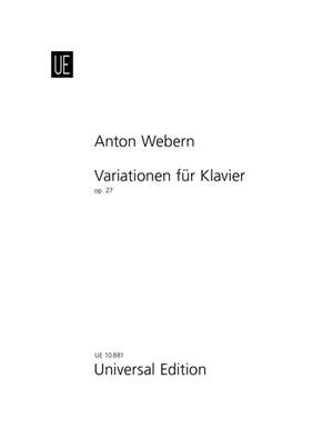 Webern Anton: Variations op. 27