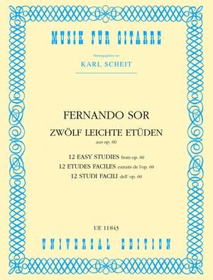 Scheit Karl: 12 Easy Studies aus op. 60