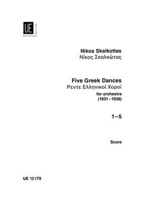 Skalkottas Niko: Skalkottas Five Greek Dances Stsc Aus A/k 11
