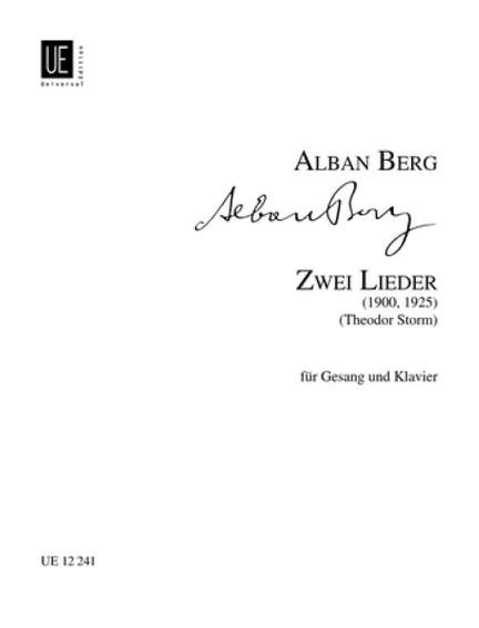 Berg, A: Zwei Lieder Vce Pft