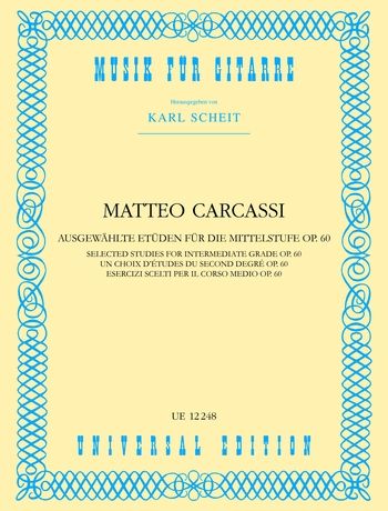 Carcassi Matteo: Studies of Medium Difficulty op. 60