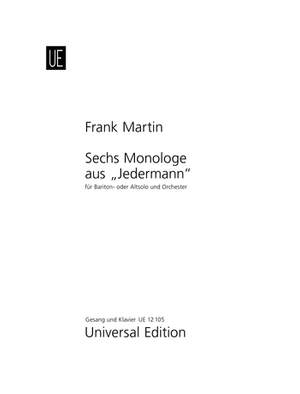 Martin, F: Martin Sechs Monologe Vce Pft.red