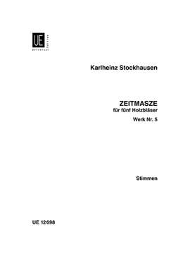 Stockhausen, K: No.5 Zeitmasse Parts Nr. 5