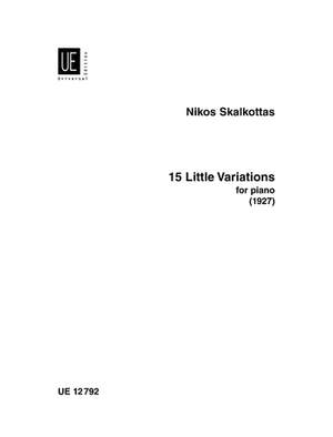 Skalkottas Niko: 15 Little Variations A/K 75c