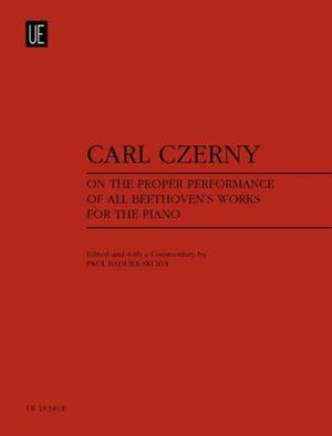 Czerny Carl: On the Proper Performance of all Beethoven's Works for the Piano