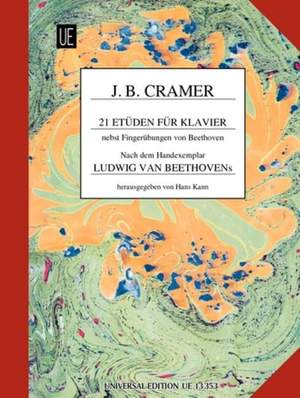 Cramer Johann B: 21 Studies with Fingering and notes by Beethoven