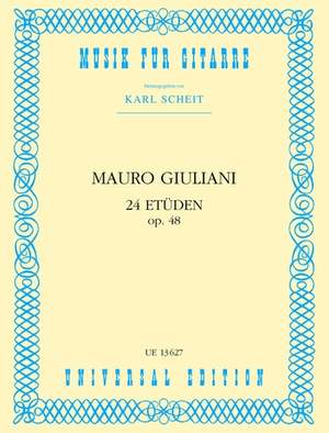 Giuliani Mauro: Giuliani 24 Etuden Op48 S.gtr Op. 48