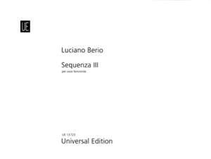 Berio, L: Sequenza III for female voice