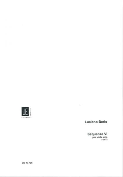 Berio, L: Sequenza VI for viola