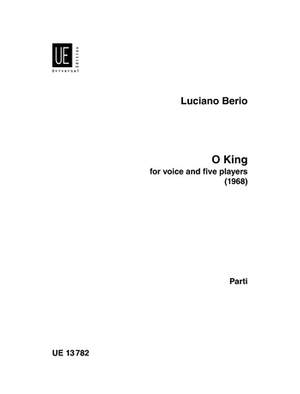 Berio, L: O King Vce 5players Parts
