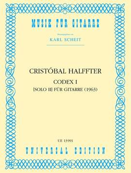 Halffter Cristó: Halffter Codex 1 S.gtr