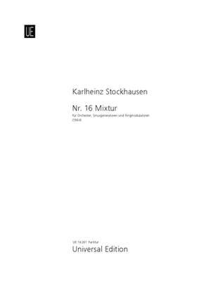 Stockhausen, K: Mixture Score Nr. 16