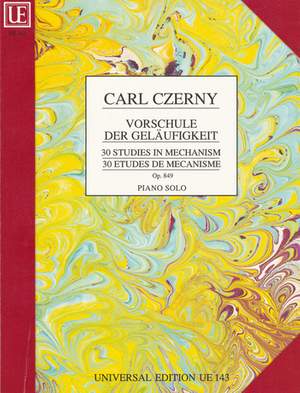 Czerny, C: Preliminary Studies to the School of Velocity op. 849