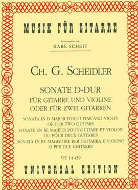 Scheidler Chris: Scheidler Sonate Dmaj S.gtr Or 2gtr Or