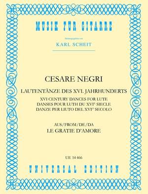 Negri Cesare: Lute Dances of the 16th Century
