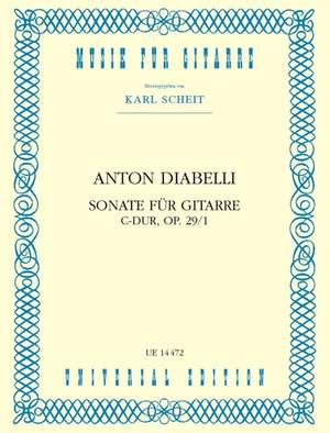 Diabelli Anton: Diabelli Sonate C Maj Op29 S Gtr Op. 29/1