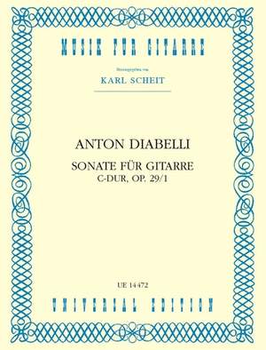 Diabelli Anton: Diabelli Sonate C Maj Op29 S Gtr Op. 29/1