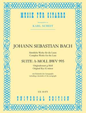 Bach, J S: Suite Amin Gtr Bwv 995
