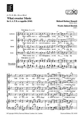 Richard Rodney Bennett: What sweeter music