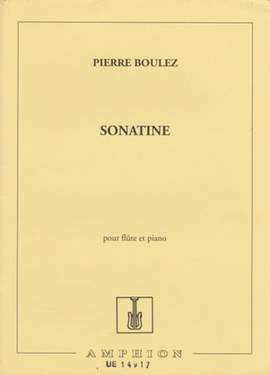 Boulez, P: Sonatine Pour Flute Et Piano