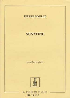 Boulez, P: Sonatine Pour Flute Et Piano