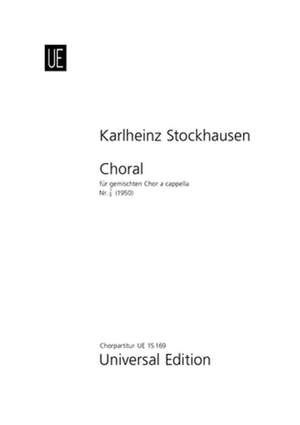 Stockhausen, K: Choral Satb Mix Vce Chor Nr. 1/9