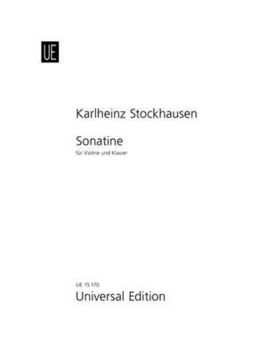 Stockhausen, K: Sonatine Vln Pft Nr. 1/8