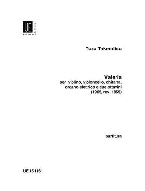 Takemitsu Toru: Takemitsu Valeria Score