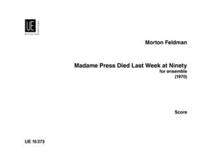 Feldman, M: Madame Press Died Last Week At Ninety