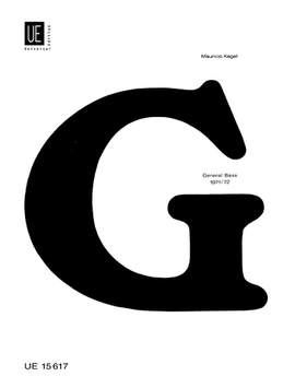 Kagel, M: General Bass Score & Part