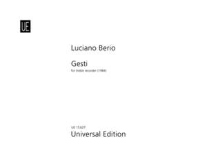 Berio, L: Gesti