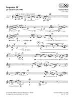 Berio, L: Sequenza IXa for clarinet Product Image