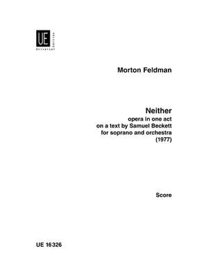 Feldman Morton: Neither