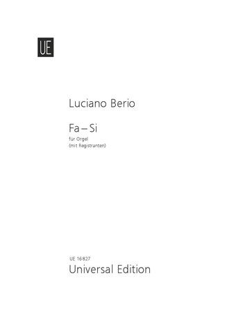 Berio, L: Fa-si Org