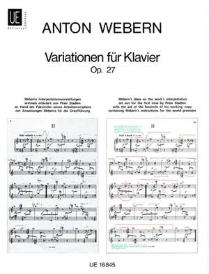 Webern, A: Variationen Op.27