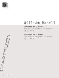 Babell, W: Recorder Concerto in D minor Op.3/3