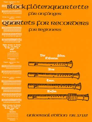 Quartets For Recorders For Beginners