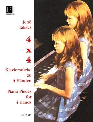 Takács Jenö: Takacs 4x4 Piano Pieces Pft 4h Op. 106