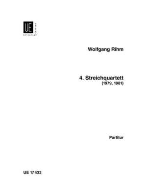 Rihm, Wolfgang: Str.quartet No.4 Min.score