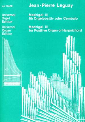Haselböck Marti: Leguay Madrigall 111 Org
