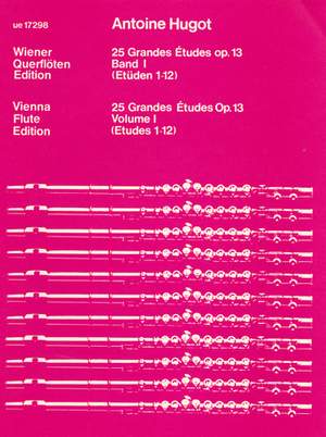Braun Gerhard: Hugot 25 Grandes Etudes Op13 S.fl Op. 13 Band 1